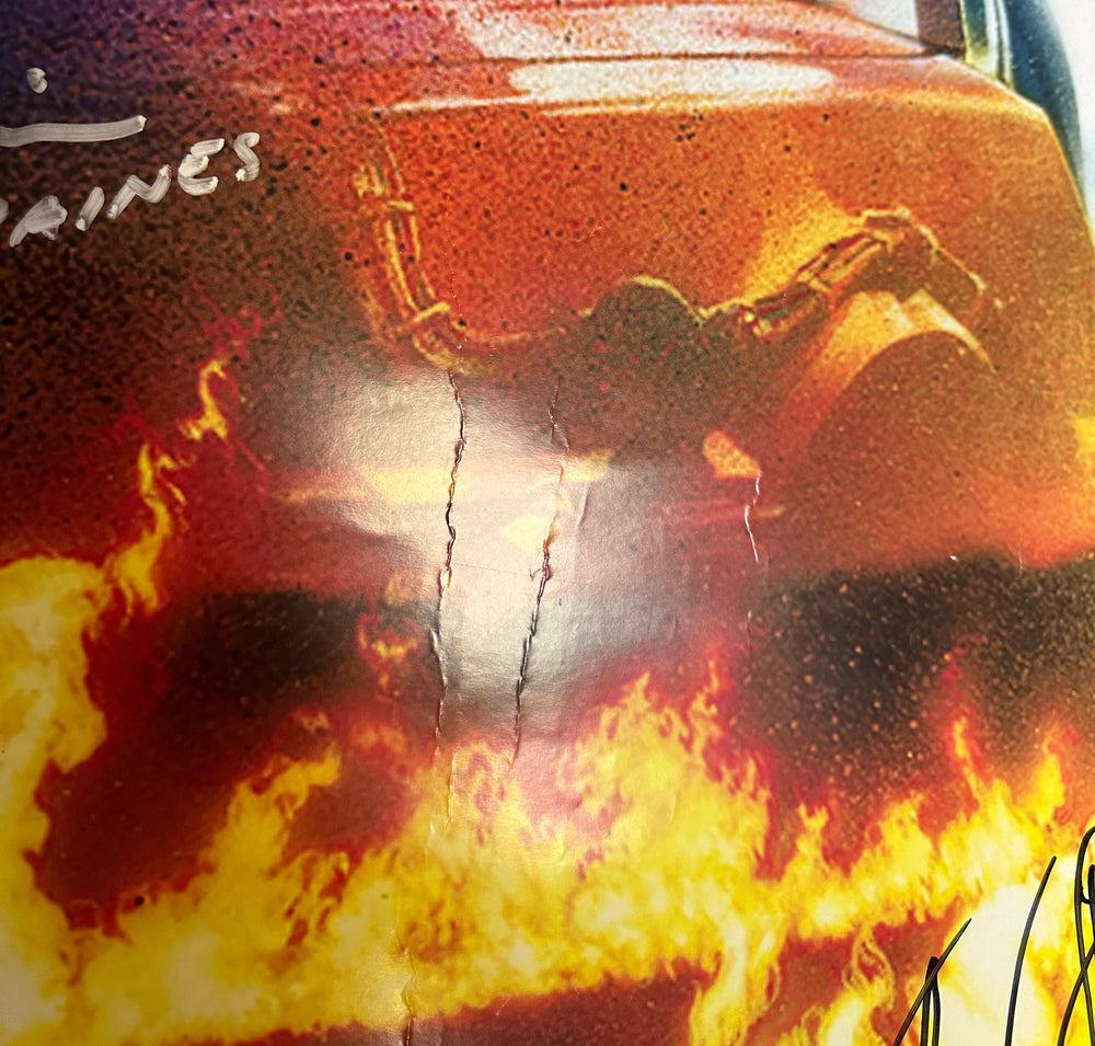 
                  
                    Back to the Future Reproduction 24x36 Poster Cast Signed by Michael J. Fox, Christopher Lloyd, Claudia Wells, Don Fullilove, Frances Lee McCain, Billy Zane, James Tolkan, and Harry Waters Jr .
                  
                