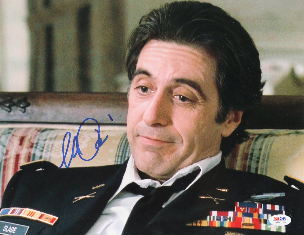 Al Pacino as Lieutenant Colonel Frank Slade in Scent of a Woman (PSA) Signed 11x14 Photo