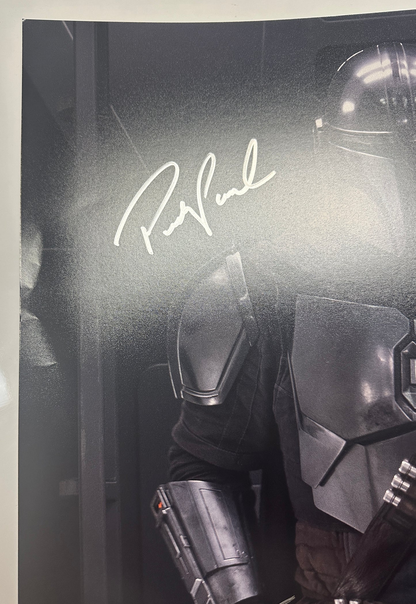 
                  
                    Pedro Pascal, Lateef Crowder, and Brendan Wayne as The Mandalorian in Star Wars: The Mandalorian (SWAU) Signed 16x20 Photo
                  
                