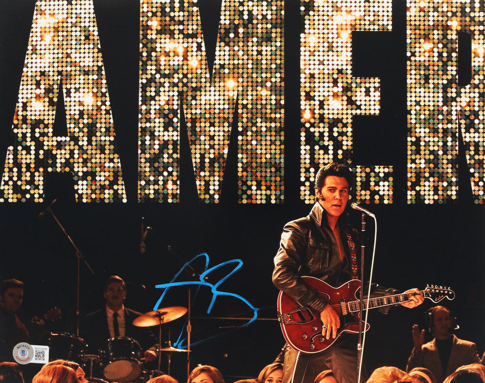 Austin Butler as Elvis Presley in Baz Luhrmann's Elvis (Beckett) Signed 11x14 Photo