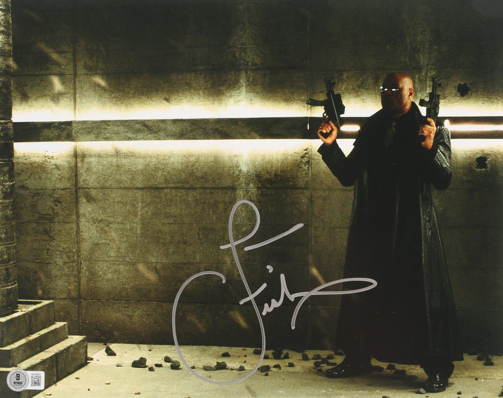 Laurence Fishburne as Morpheus in Matrix Revolutions (Beckett) Signed 11x14 Photo