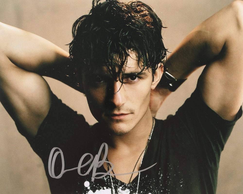 Orlando Bloom from Pirates of the Caribbean, Kingdom of Heaven, & Lord of the Rings Signed 8x10 Photo