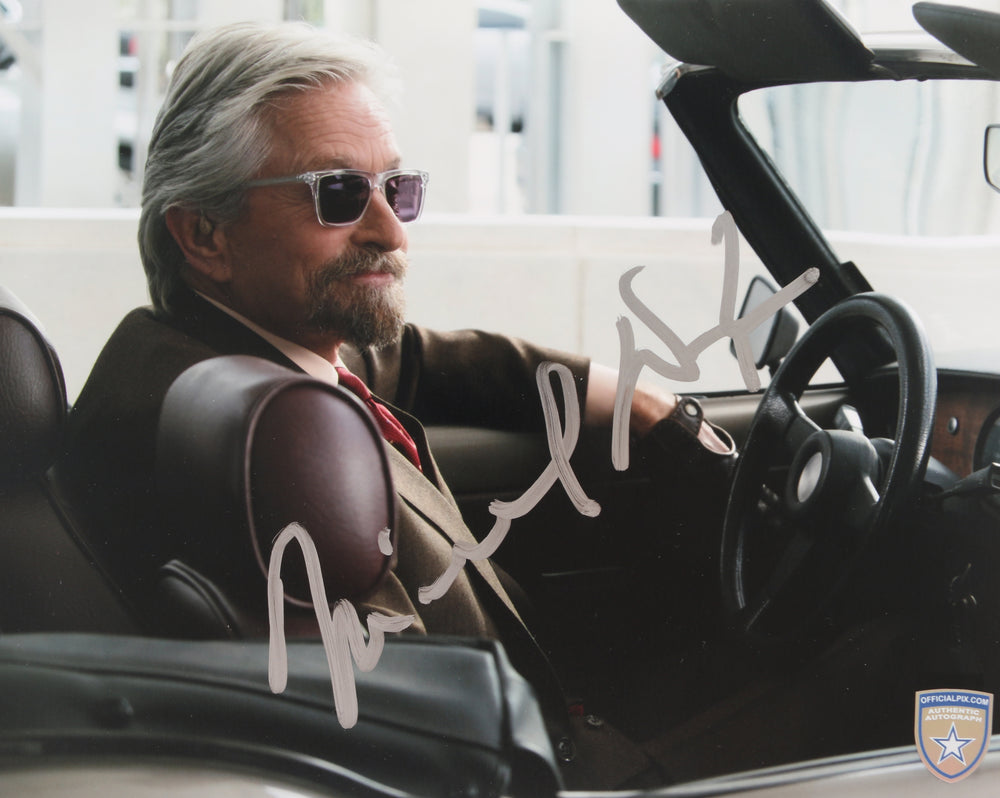 Michael Douglas as Hank Pym in Ant-Man and The Wasp (Official Pix) Signed 8x10 Photo