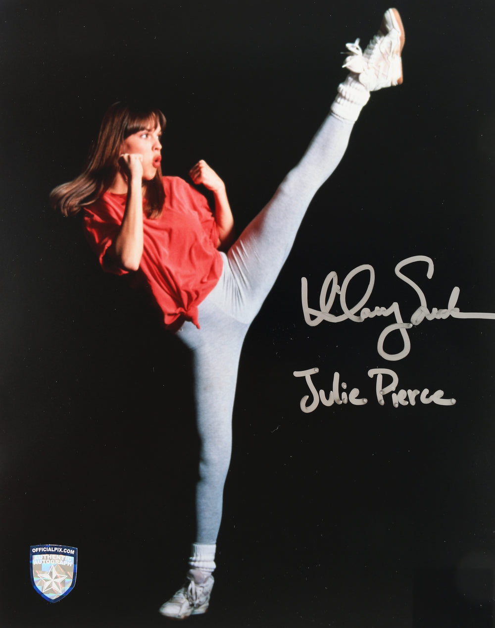 Hilary Swank as Julie Pierce in The Next Karate Kid (Official Pix) Signed 8x10 Photo
