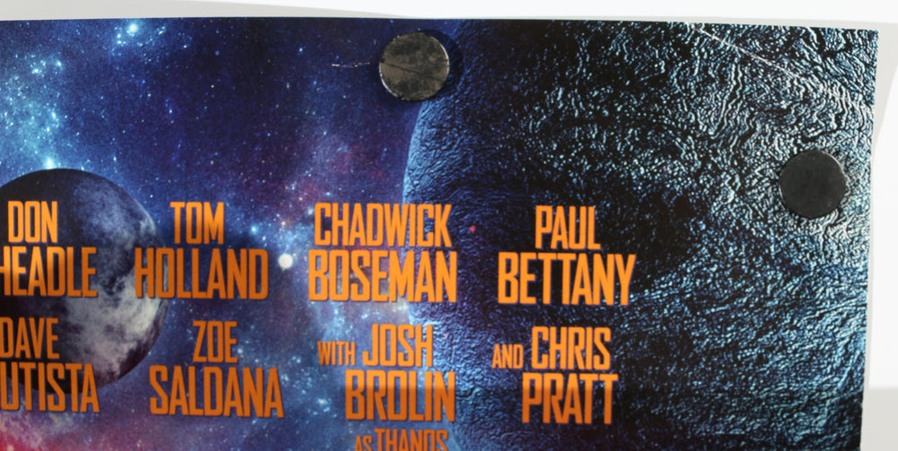 
                  
                    Avengers: Infinity War 27x40 Poster Signed by Chadwick Boseman, Josh Brolin, Chris Pratt, Tom Hiddleston, Tom Holland, Mark Ruffalo, Paul Bettany, Elizabeth Olsen, Anthony Mackie, Dania Gurira, Letitia Wright, Don Cheadle, & Winston Duke
                  
                