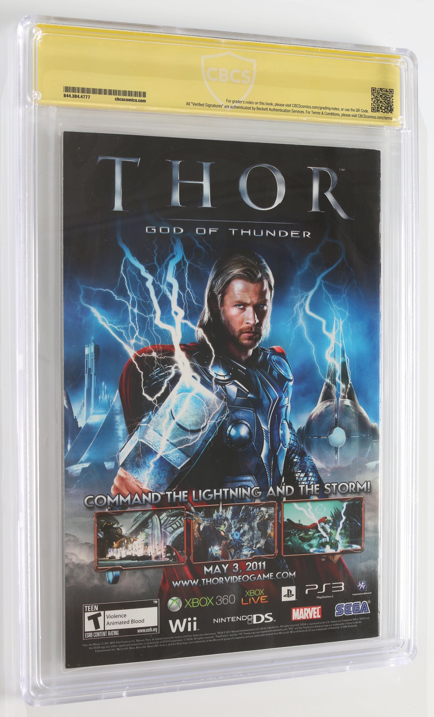 
                  
                    Mighty Thor #1 - Signed by Chris Hemsworth as Thor - (SWAU / CBCS Witnessed Signature ASP) 2011
                  
                