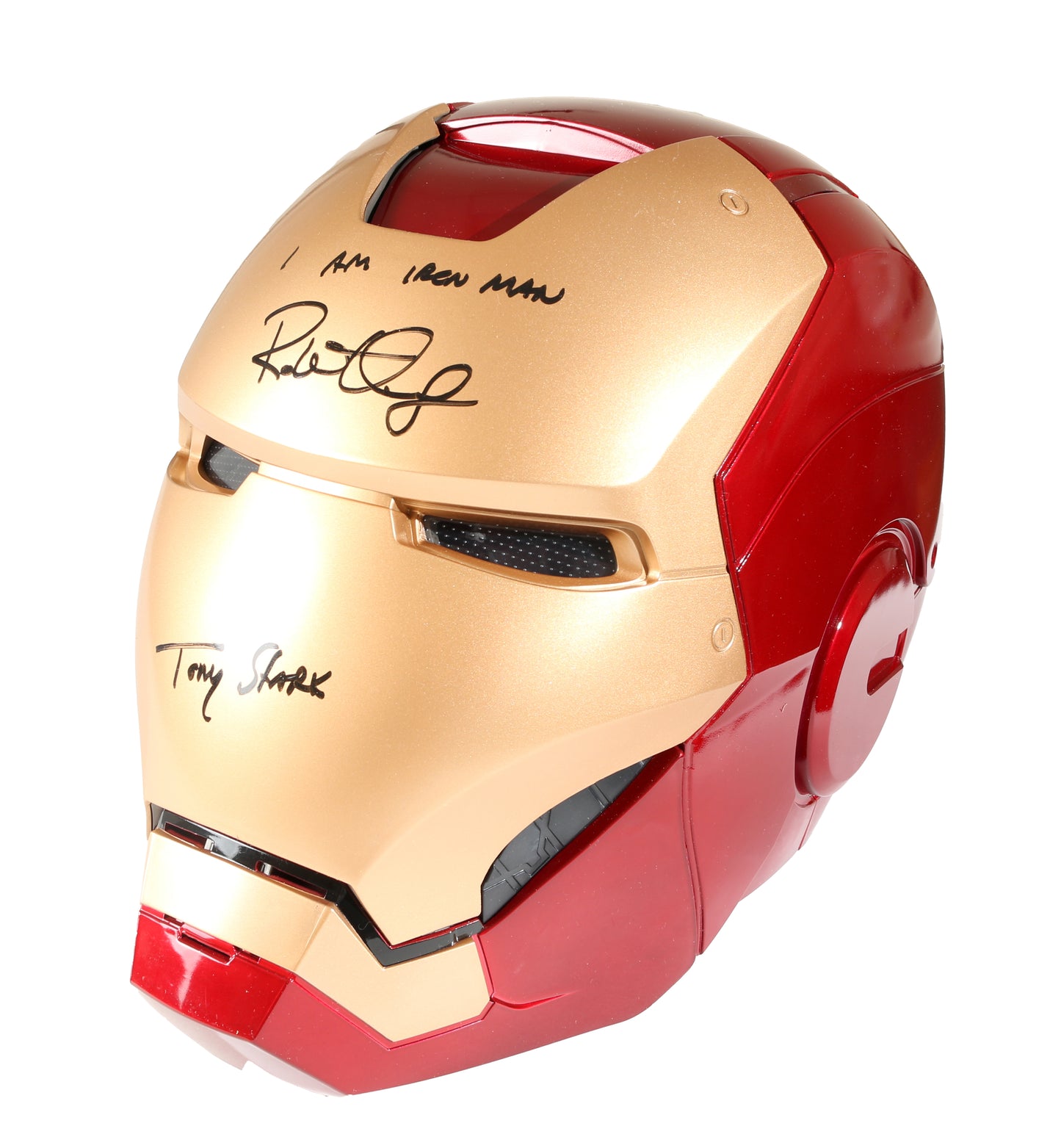 
                  
                    Iron Man Prop Replica Hasbro Legends Series Electronic Helmet (SWAU) Signed by Robert Downey Jr.
                  
                