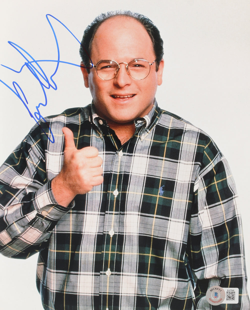 Jason Alexander as George Costanza in Seinfeld (Beckett) Signed 8x10 Photo