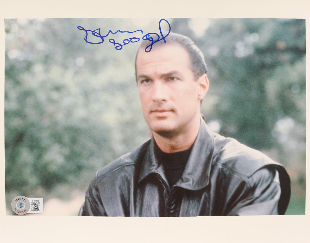 Steven Seagal as Detective Mason Storm in Hard to Kill Signed 8x10 Photo