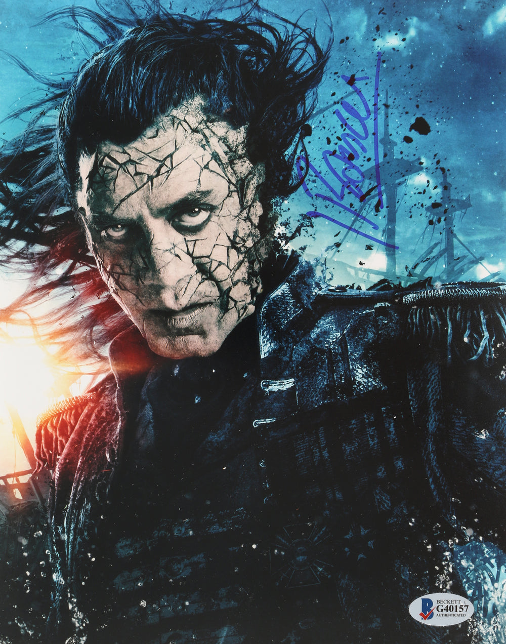 Javier Bardem as Captain Armando Salazar in Pirates of the Caribbean: Dead Men Tell No Tales (Beckett) Signed 8x10 Photo