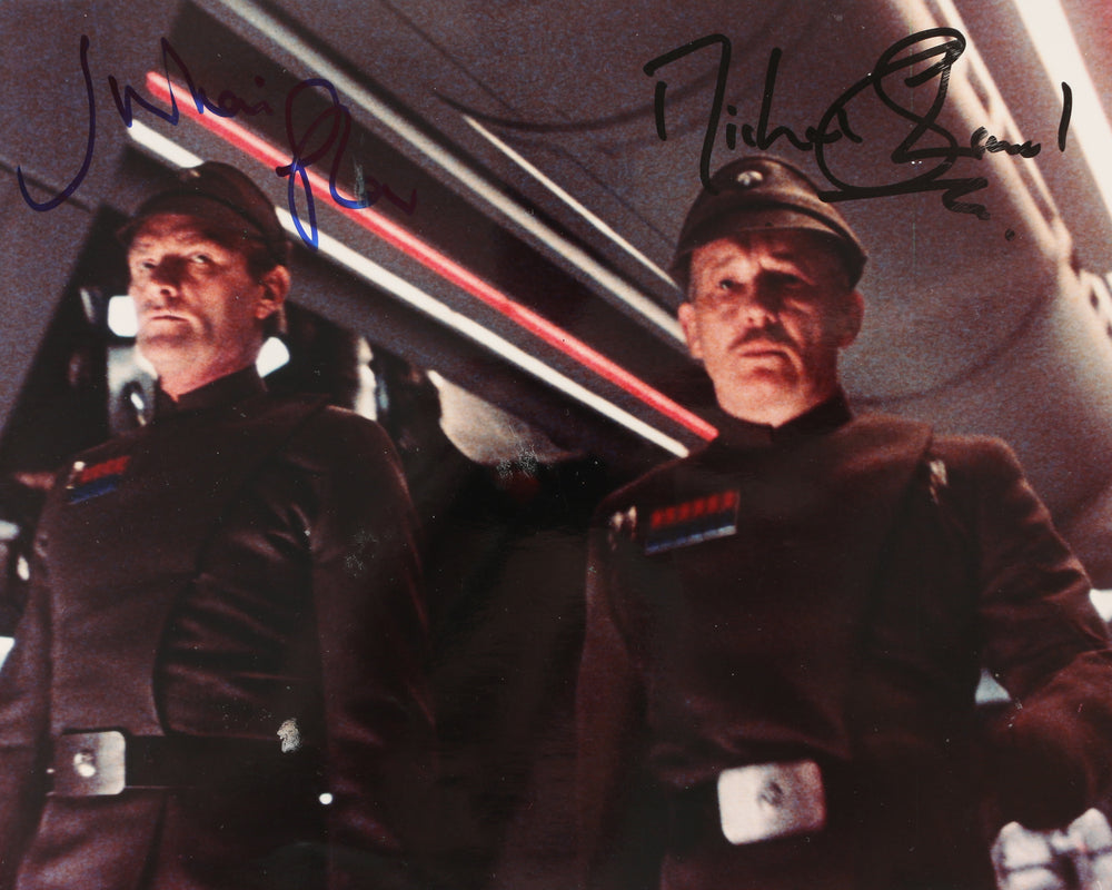 Julian Glover as General Veers & Michael Sheard as Admiral Ozzel in Star Wars: The Empire Strikes Back Signed 8x10 Photo