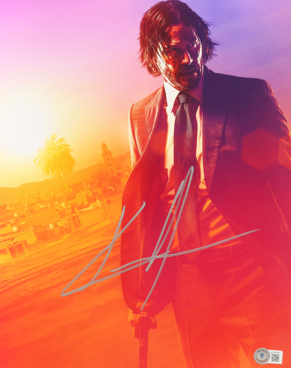 Keanu Reeves as John Wick in John Wick: Chapter 3 – Parabellum (Beckett) Signed 11x14 Photo