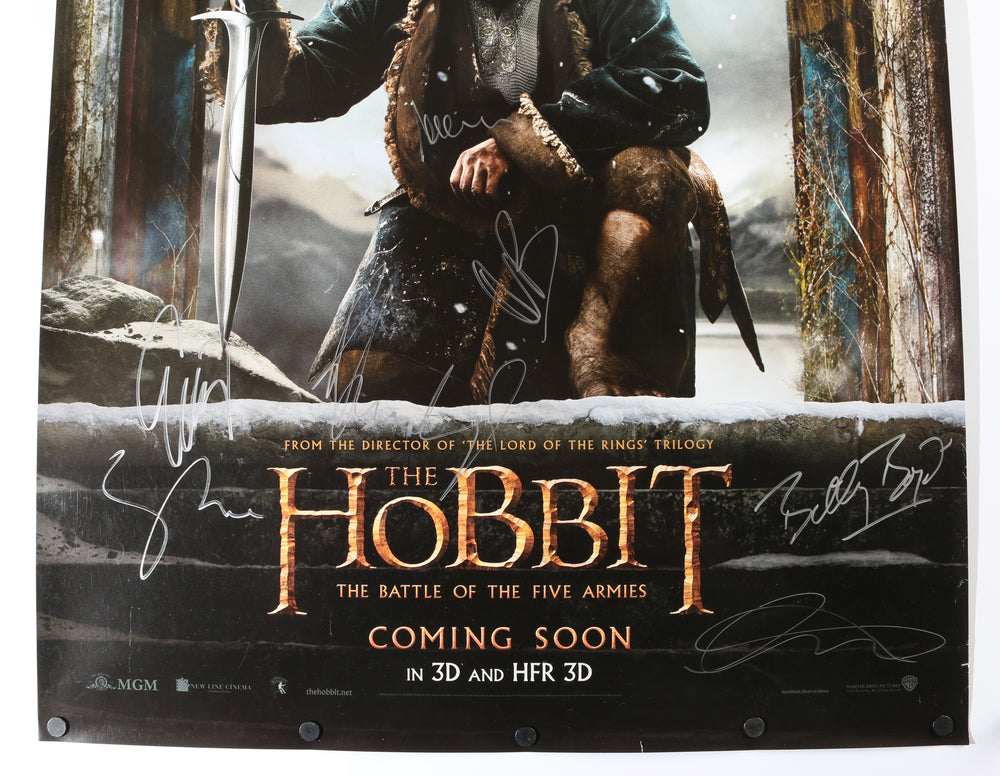 
                  
                    The Hobbit: The Battle of Five Armies 27x40 Poster Cast Signed by Martin Freeman, Orlando Bloom, Evangeline Lilly, Billy Boyd, Lee Pace, Luke Evans, & Richard Armitage
                  
                