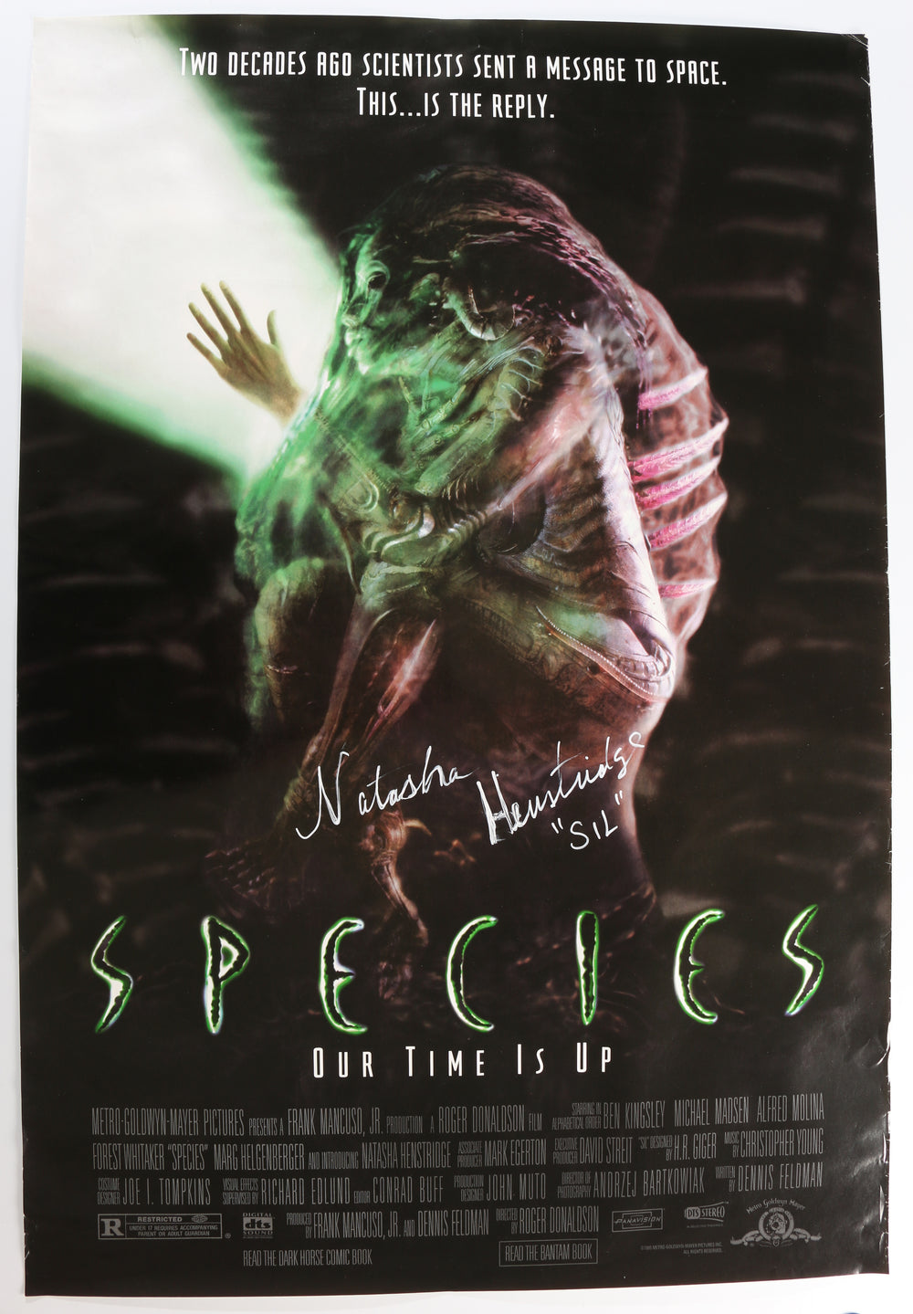 Natasha Henstridge as Sil in Species Signed 27x40 Poster with Character Name