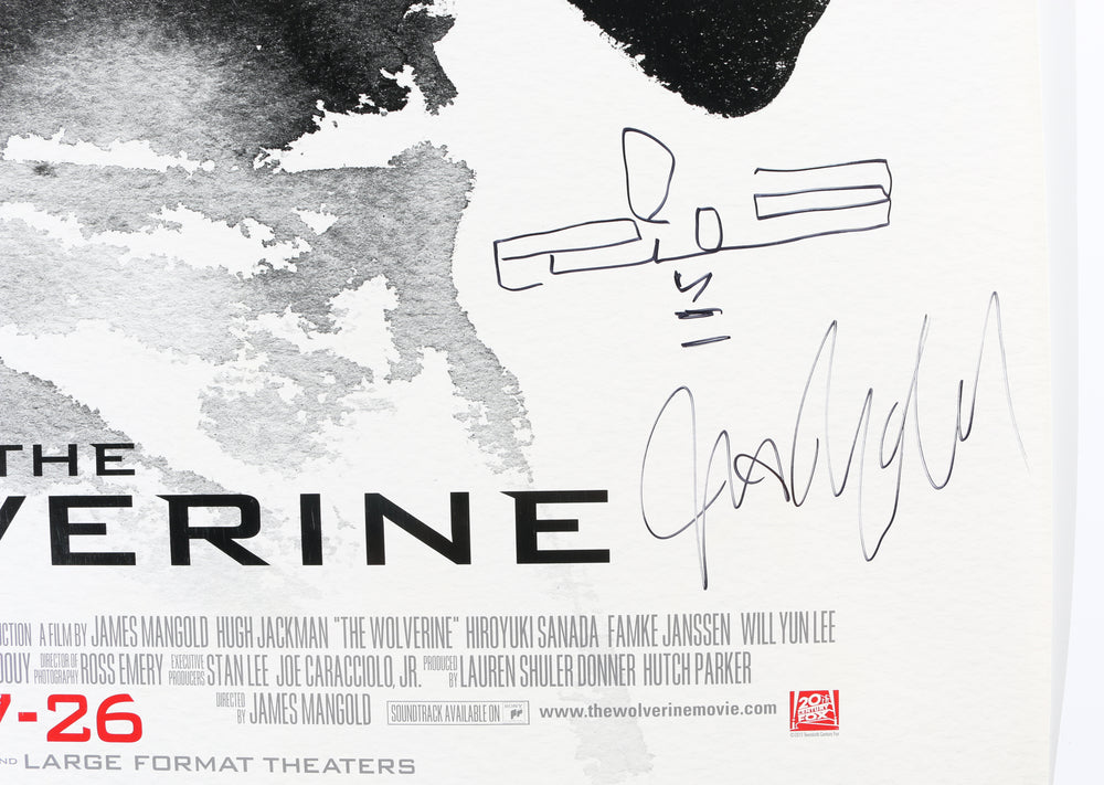 
                  
                    The Wolverine 27x40 Poster Cast Signed by Hugh Jackman, Famke Janssen, Tao Okamoto, Rila Fukushima, Hiroyuki Sanada, & Director: James Mangold
                  
                