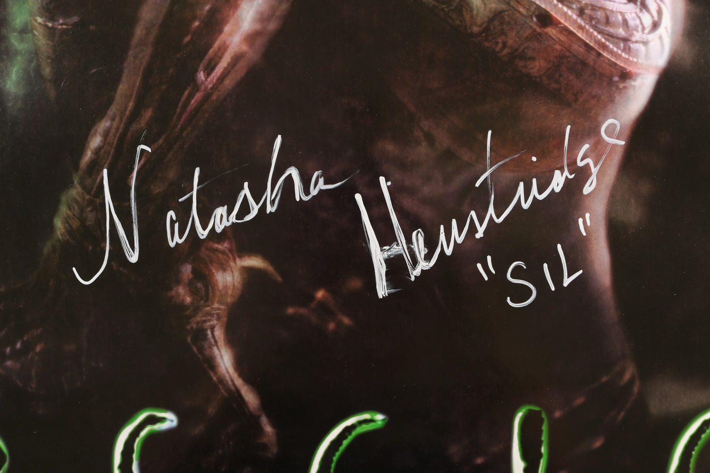 
                  
                    Natasha Henstridge as Sil in Species Signed 27x40 Poster with Character Name
                  
                