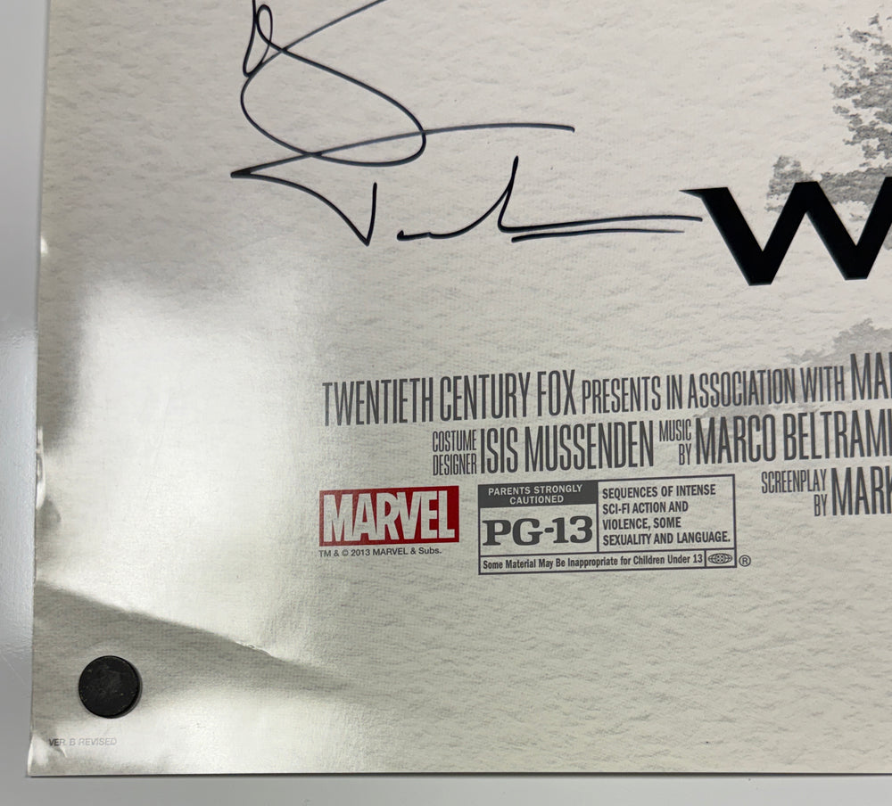 
                  
                    The Wolverine 27x40 Poster Cast Signed by Hugh Jackman, Famke Janssen, Tao Okamoto, Rila Fukushima, Hiroyuki Sanada, & Director: James Mangold
                  
                