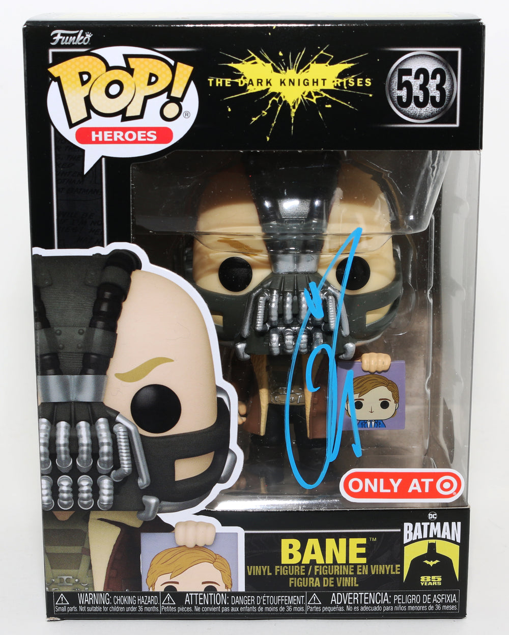 Tom Hardy as Bane in The Dark Knight Rises Target Exclusive (Beckett) Signed Funko POP! #533