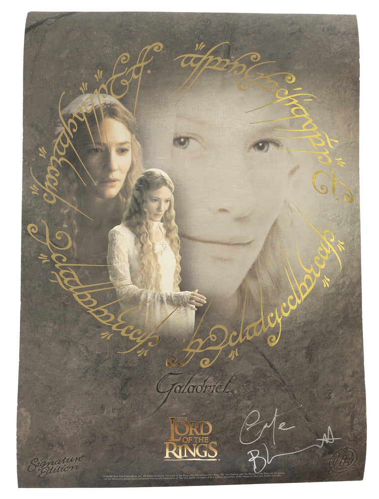 
                  
                    The Lord of the Rings: The Fellowship of the Ring 11.5x16.5 Limited Edition Lithograph by Cards Inc. 3pc LOT Signed by Ian Holm, Cate Blanchett, & Craig Parker
                  
                