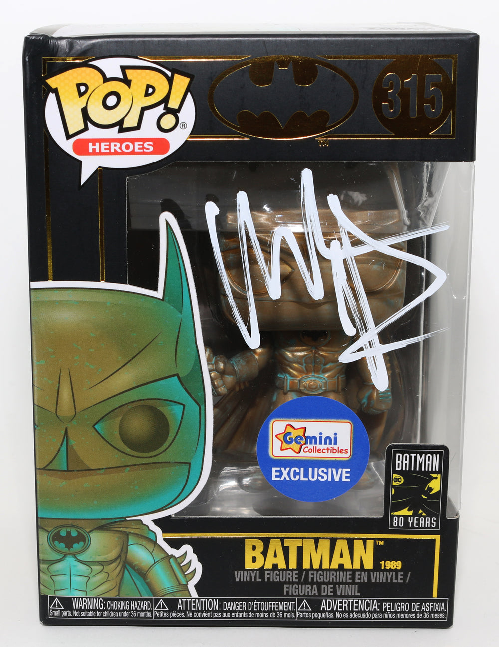 Christian Bale as Batman in Christopher Nolan's The Dark Knight Trilogy Gemini Collectibles Exclusive Signed Funko POP! #315