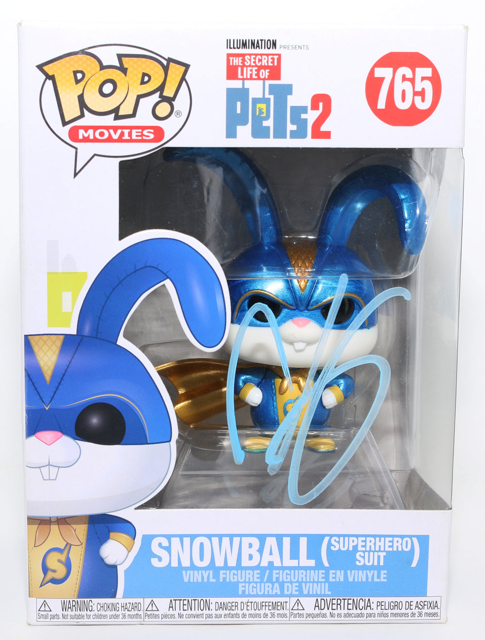 Kevin Hart as Snowball in The Secret Life of Pets 2 Signed Funko POP! #765