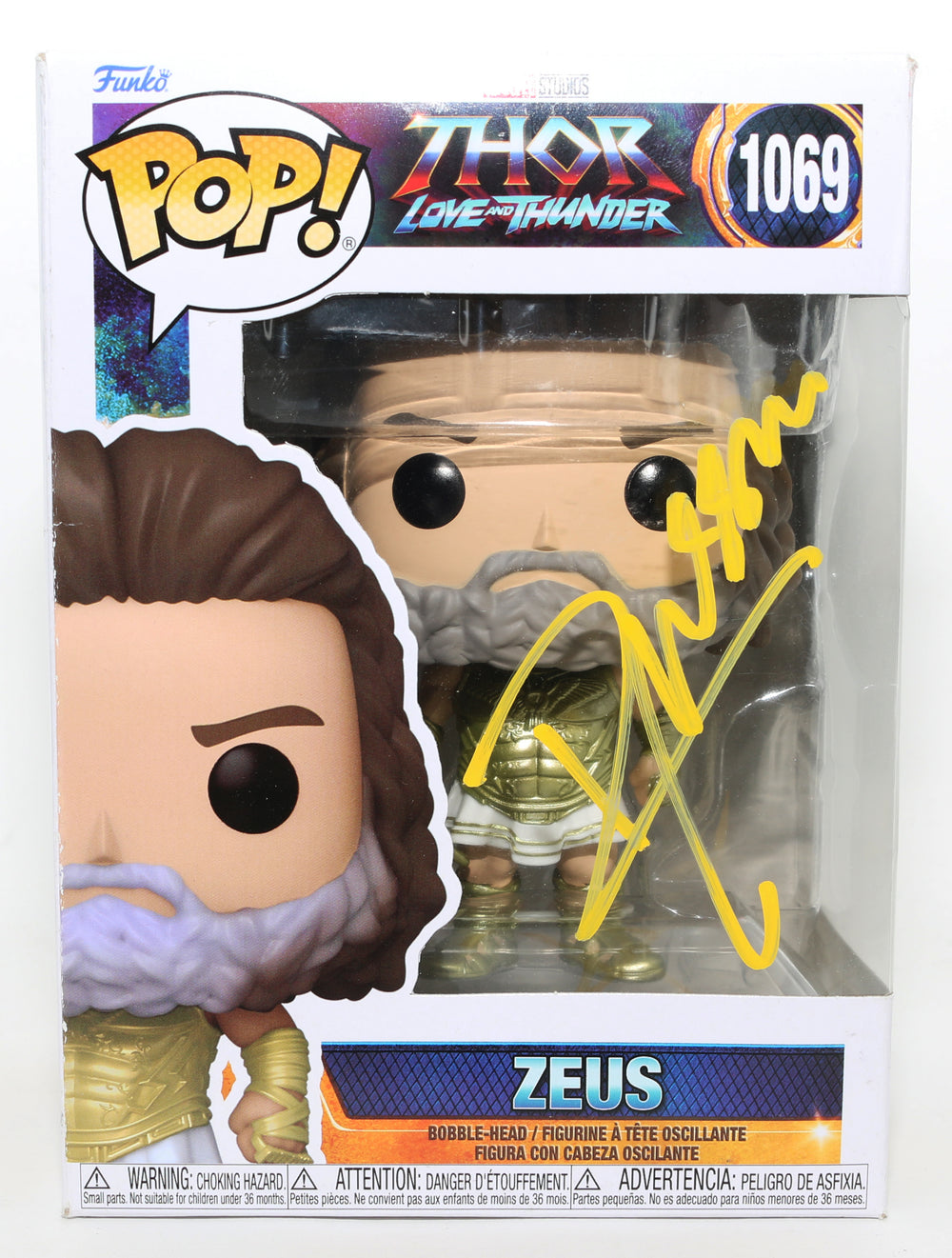 Russell Crowe as Zeus in Thor: Love and Thunder (JSA) Signed Funko POP! #1069