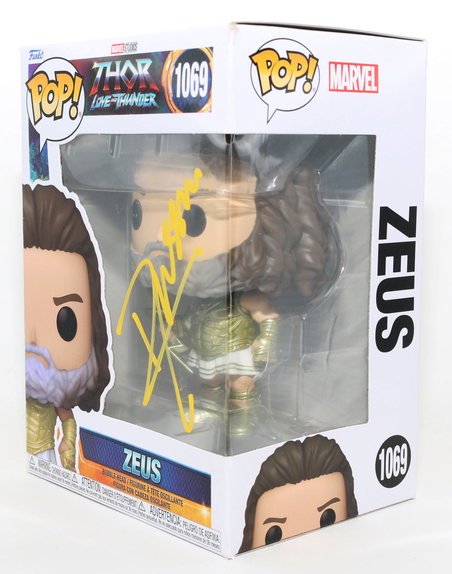 
                  
                    Russell Crowe as Zeus in Thor: Love and Thunder (JSA) Signed Funko POP! #1069
                  
                