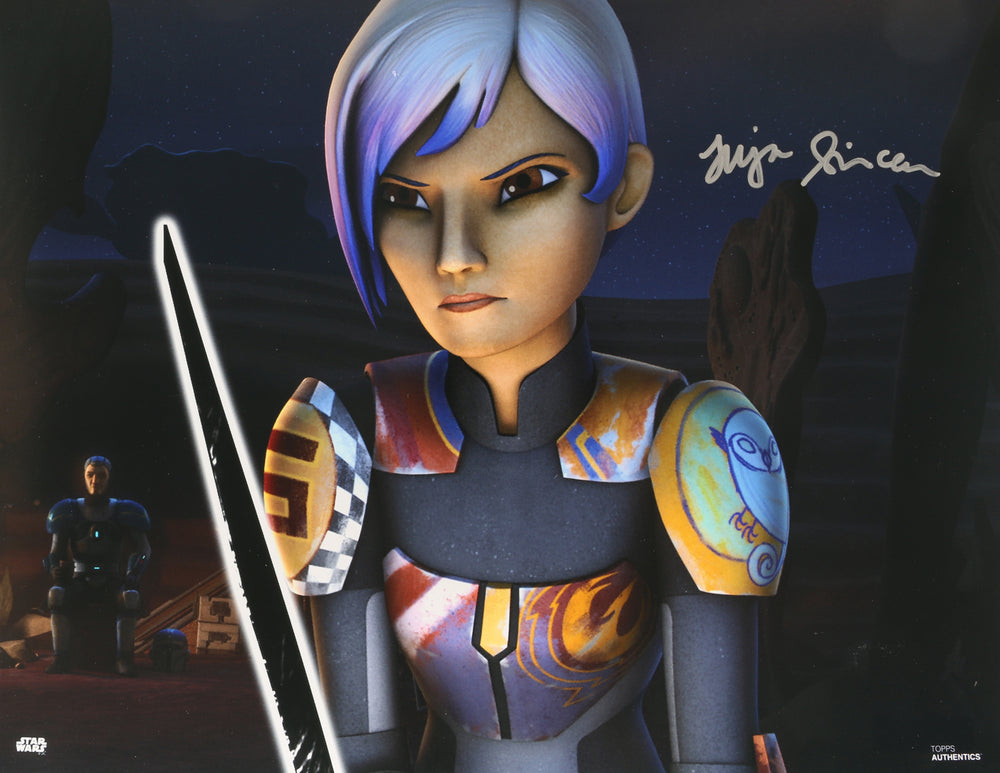 Tiya Sircar as Sabine Wren in Star Wars: Rebels (SWAU) Signed 11x14 Photo