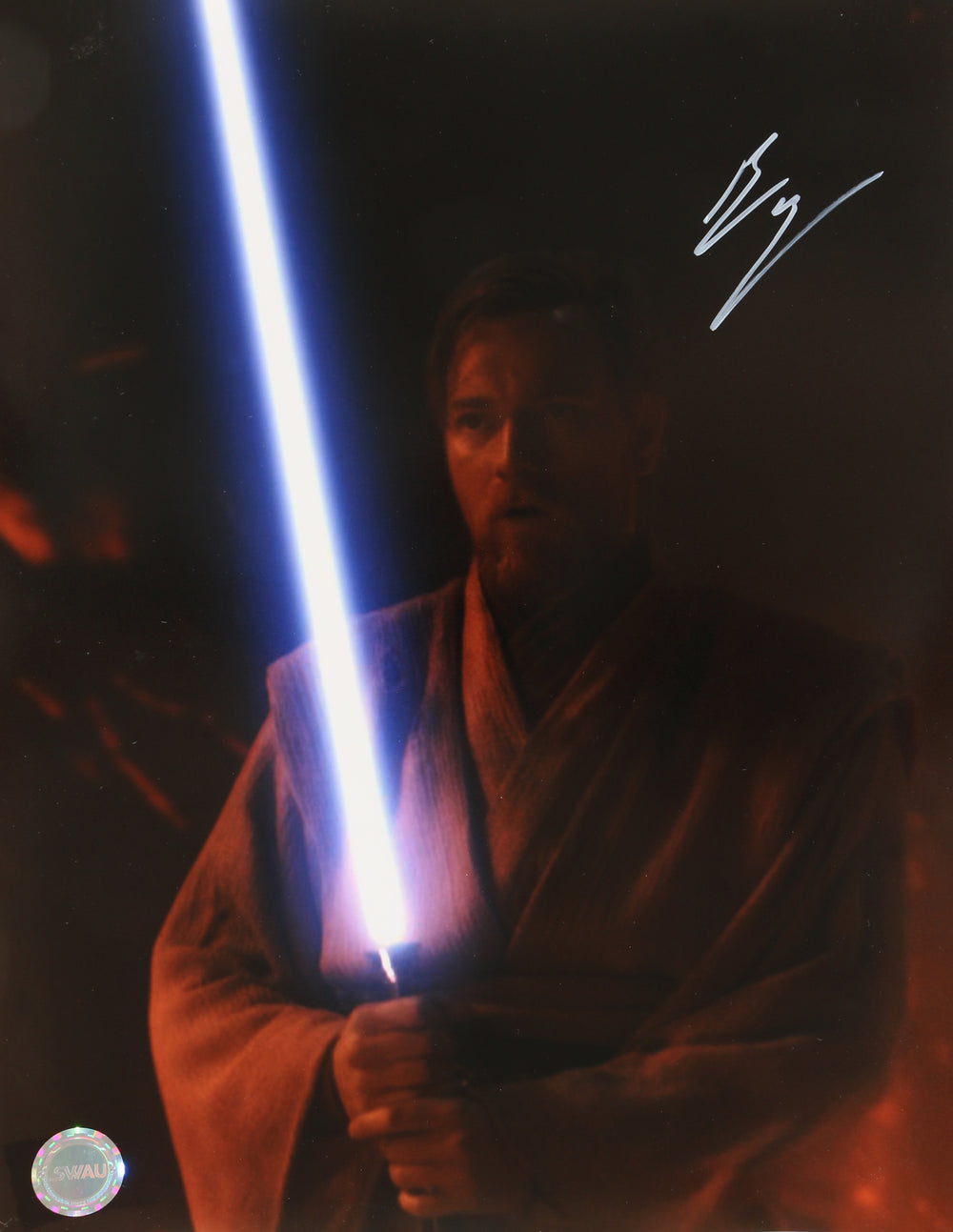 Ewan McGregor as Obi-Wan Kenobi in Star Wars Episode III: Revenge of the Sith (SWAU) Signed 11x14 Photo