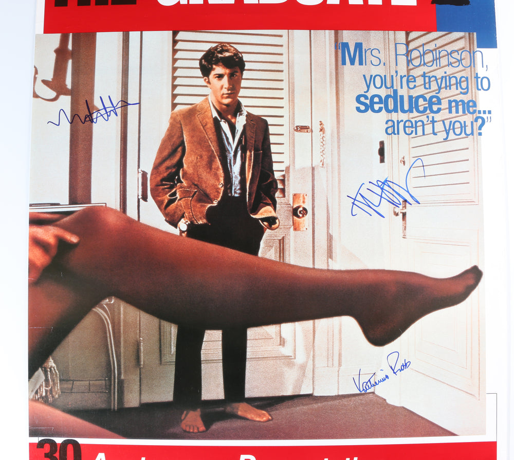 
                  
                    The Graduate 27x40 Poster Cast Signed by Dustin Hoffman, Katherine Ross, & Director: Mike Nichols
                  
                
