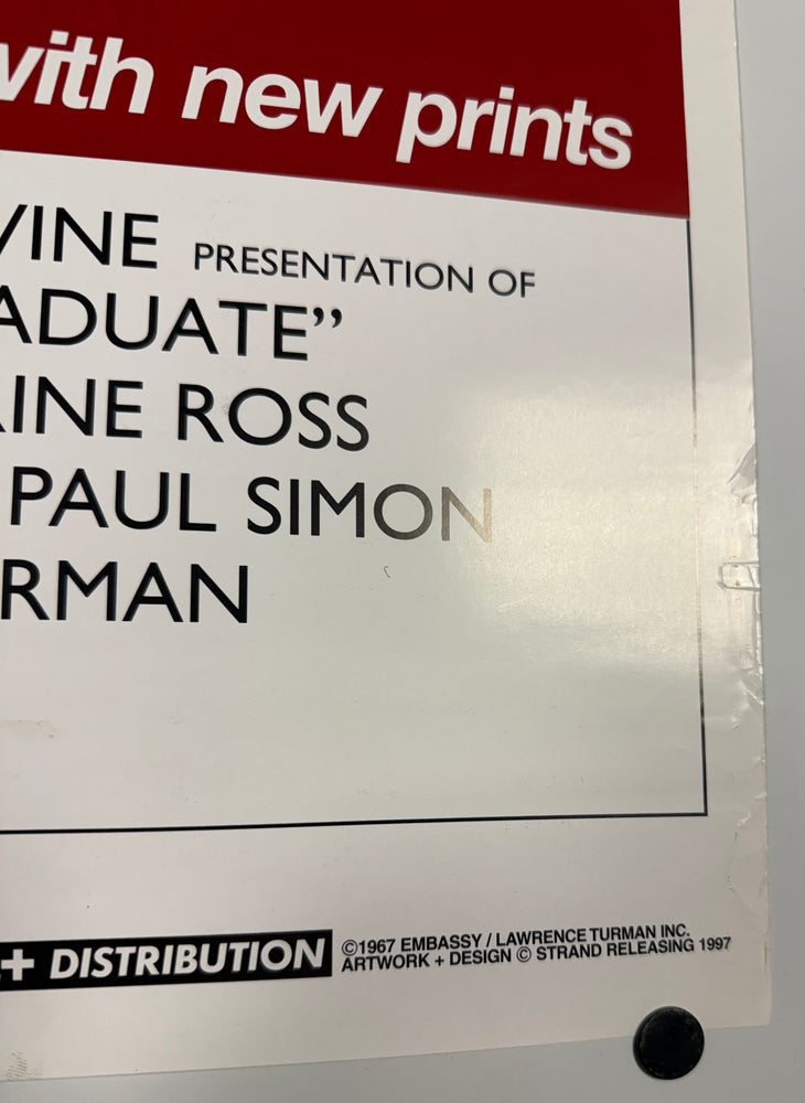 
                  
                    The Graduate 27x40 Poster Cast Signed by Dustin Hoffman, Katherine Ross, & Director: Mike Nichols
                  
                