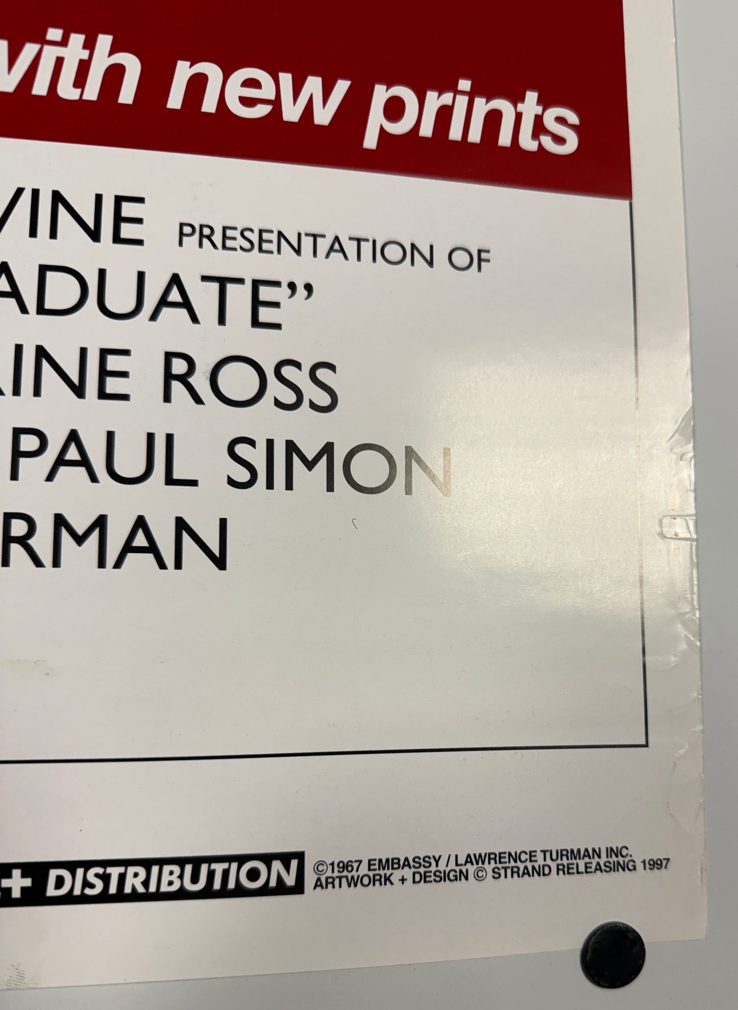 
                  
                    The Graduate 27x40 Poster Cast Signed by Dustin Hoffman, Katherine Ross, & Director: Mike Nichols
                  
                