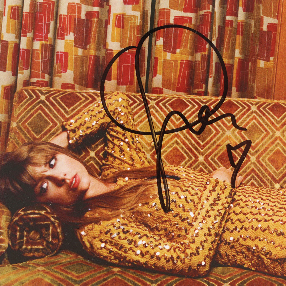 Midnights Blood Moon Edition Signed CD Album Insert Signed by Taylor Swift