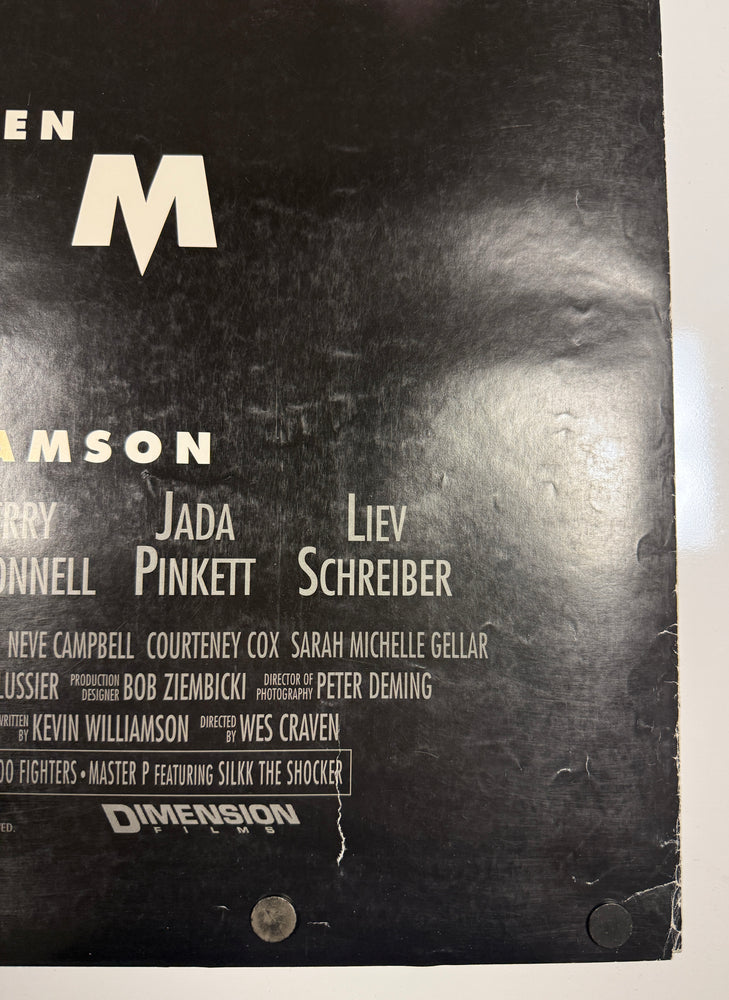 
                  
                    Scream 2 27x40 Poster Cast Signed by Wes Craven, Neve Campbell, Courtney Cox, David Arquette, Jerry O'Connell, Liev Schreiber, Jamie Kennedy, Laurie Metcalf, & Linda Blair
                  
                