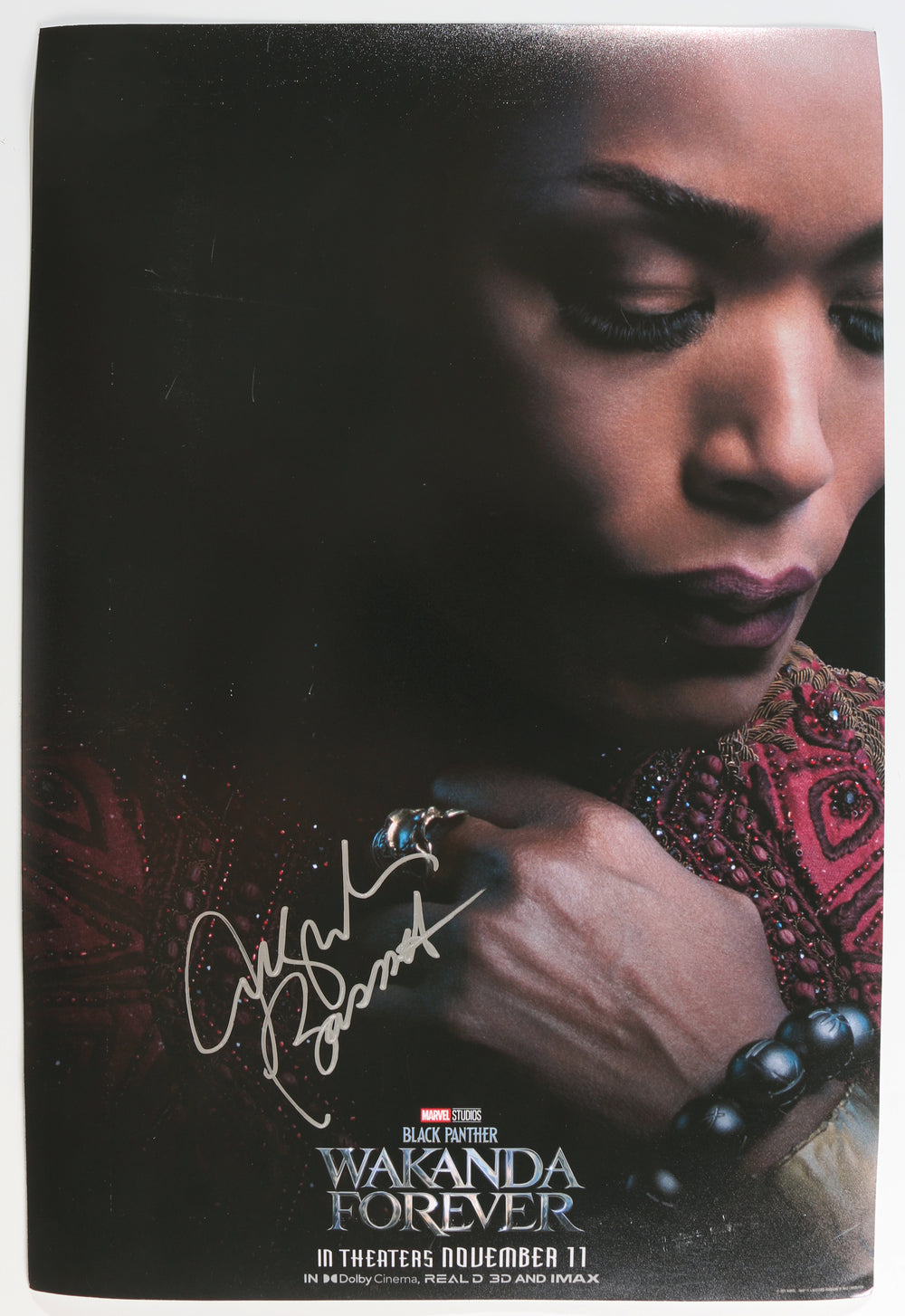 Angela Bassett as Ramonda in Black Panther: Wakanda Forever Signed 12x18 Mini Poster