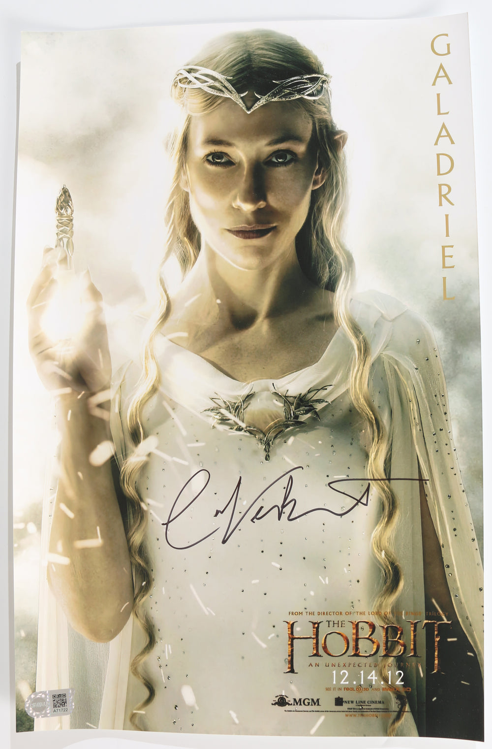 Cate Blanchett as Galadriel in The Hobbit: An Unexpected Journey (SWAU) Signed 11x17 Mini Poster
