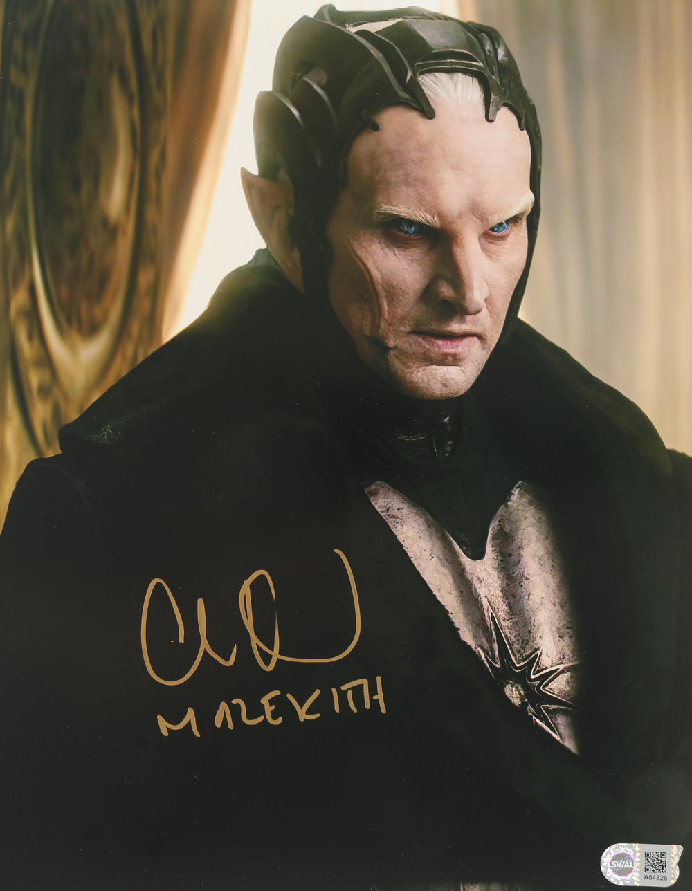 Christopher Eccleston as Malekith in Thor: The Dark World (SWAU) Signed 11x14 Photo with Character Name