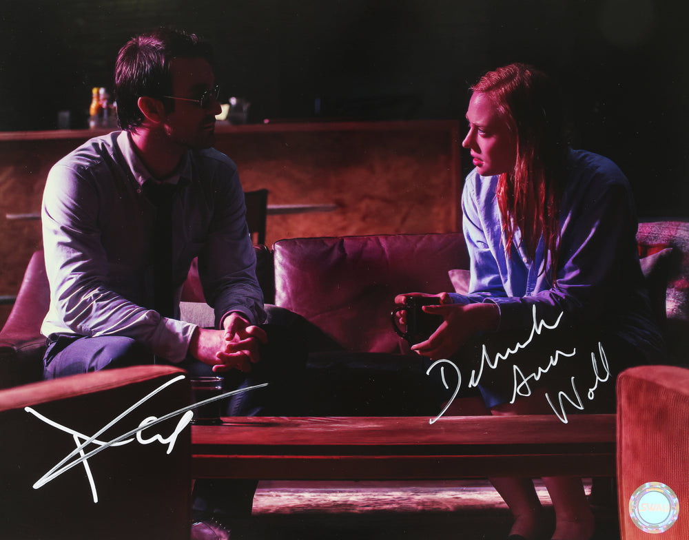 Charlie Cox as Matt Murdock & Deborah Ann Woll as Karen Page in Daredevil (SWAU) Signed 11x14 Photo