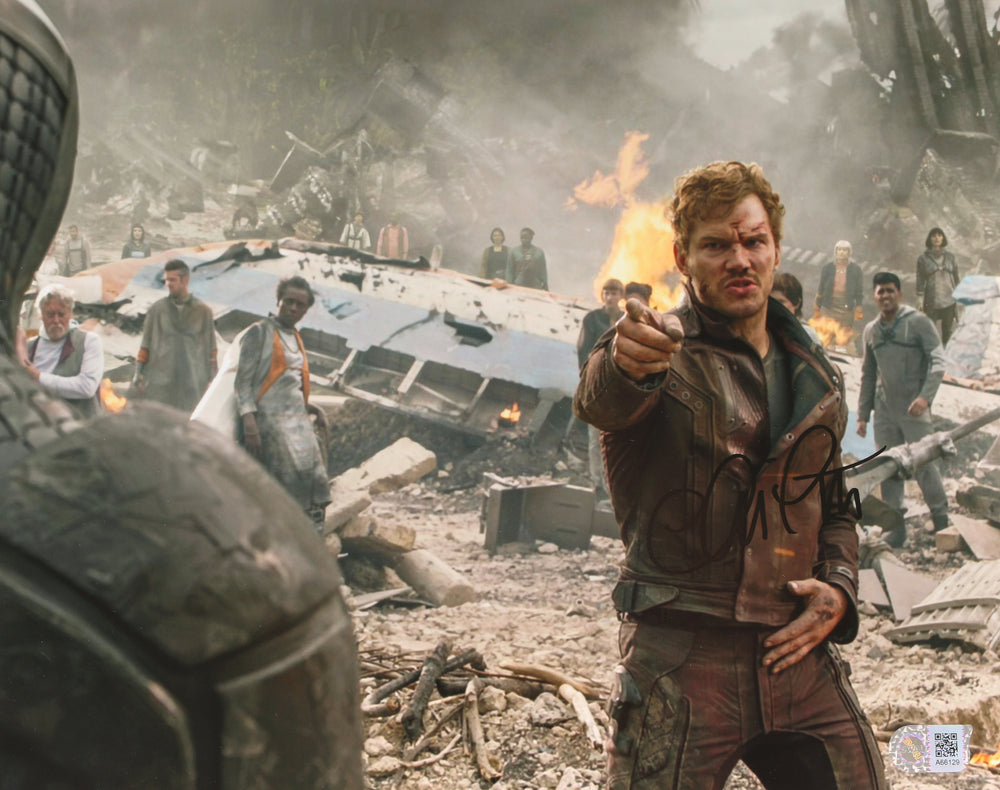 Chris Pratt as Star-Lord in Guardians of the Galaxy (SWAU) Signed 11x14 Photo