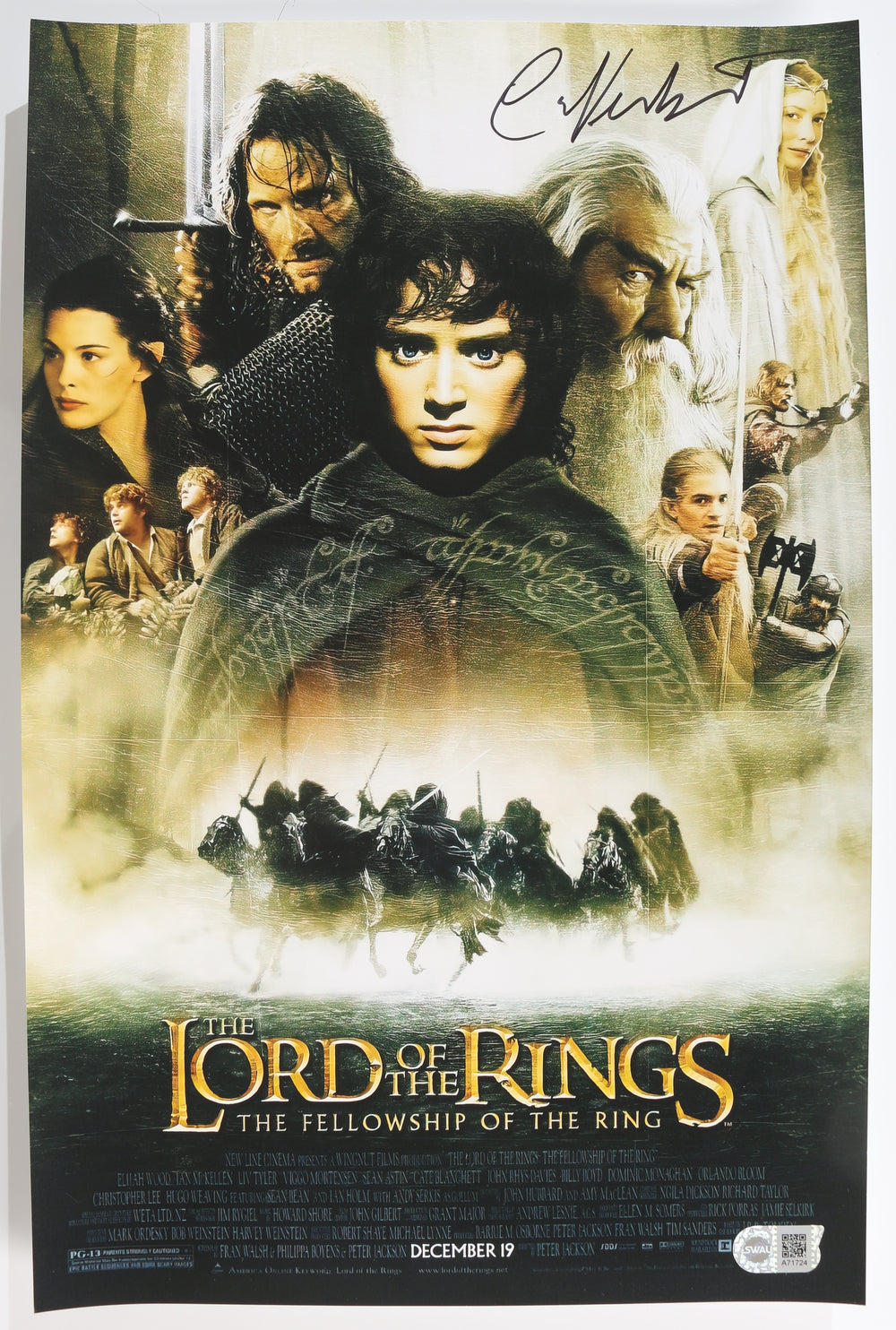 Cate Blanchett as Galadriel in The Lord of the Rings: The Fellowship of the Ring (SWAU) Signed 11x17 Mini Poster