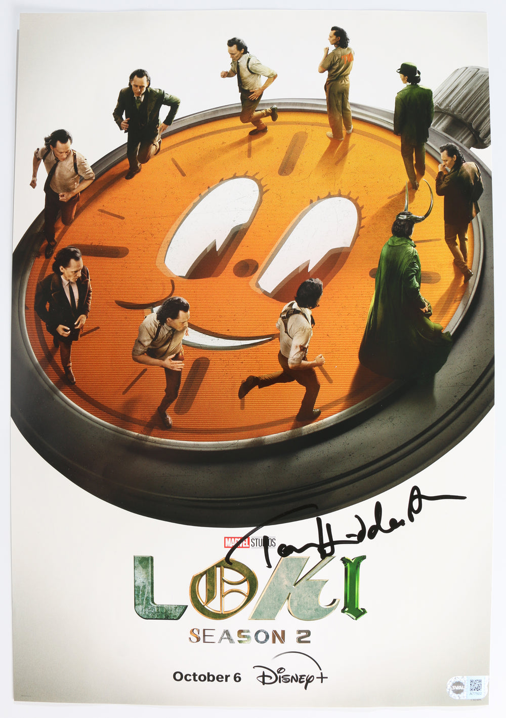 Tom Hiddleston as Loki in Loki Season 2 (SWAU) Signed 13x19 Mini Poster