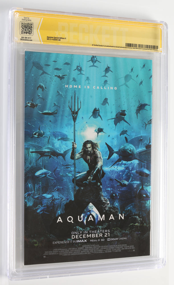 
                  
                    Aquaman #1 - Signed by Jason Momoa (Beckett / CBCS Verified Signature) 2011
                  
                