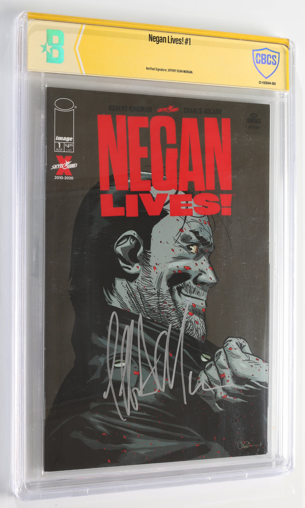 Negan Lives! #1 - Signed by Jeffrey Dean Morgan (Beckett / CBCS Verified Signature) 2022