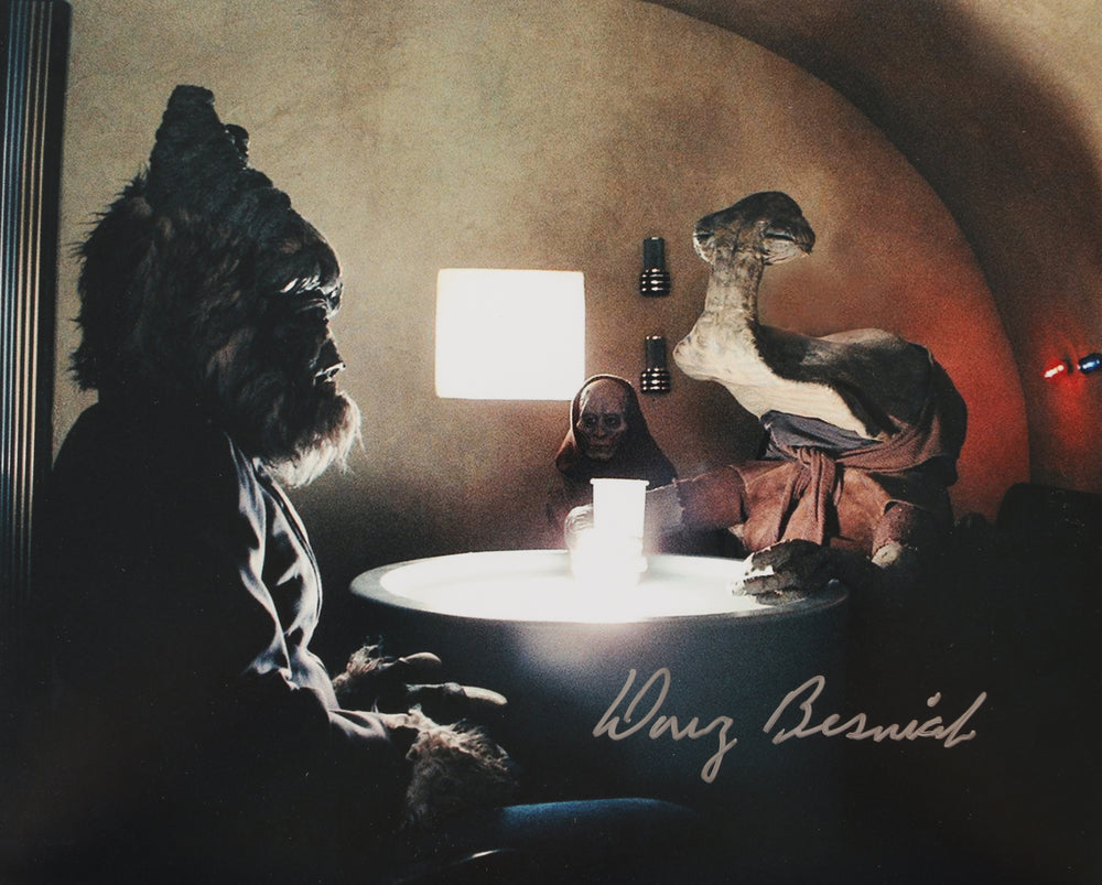 Doug Beswick Cantina Creature Sculptor Behind the Scenes of Star Wars: A New Hope Signed 8x10 Photo