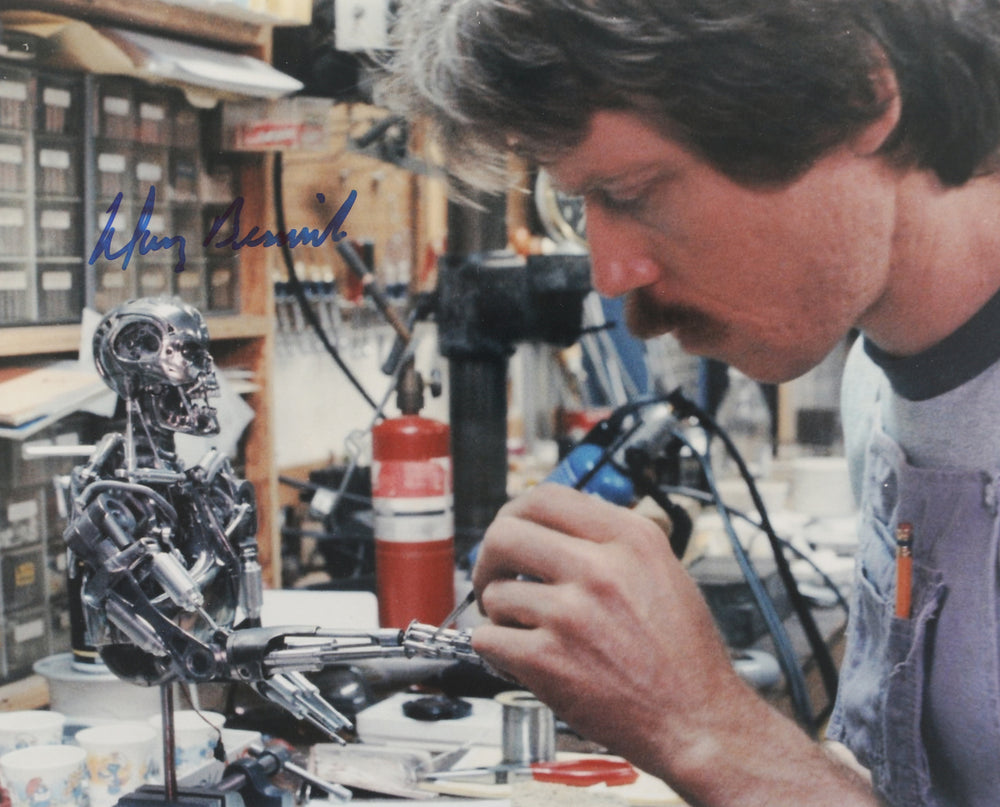 Doug Beswick AT-AT Model Stop Motion Visual Effects Artists Behind the Scenes of The Terminator Signed 8x10 Photo