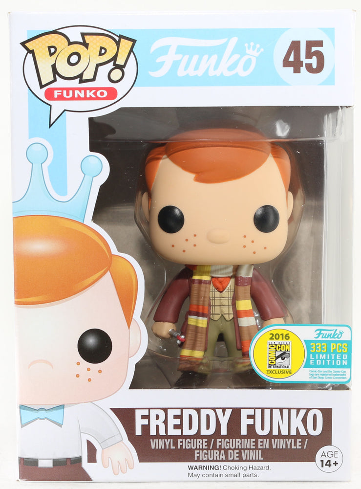 
                  
                    Freddy Funko as the Fourth Doctor San Diego Comic Con 2016 Exclusive Limited to 333 Pieces POP! Funko #45 - Grail
                  
                