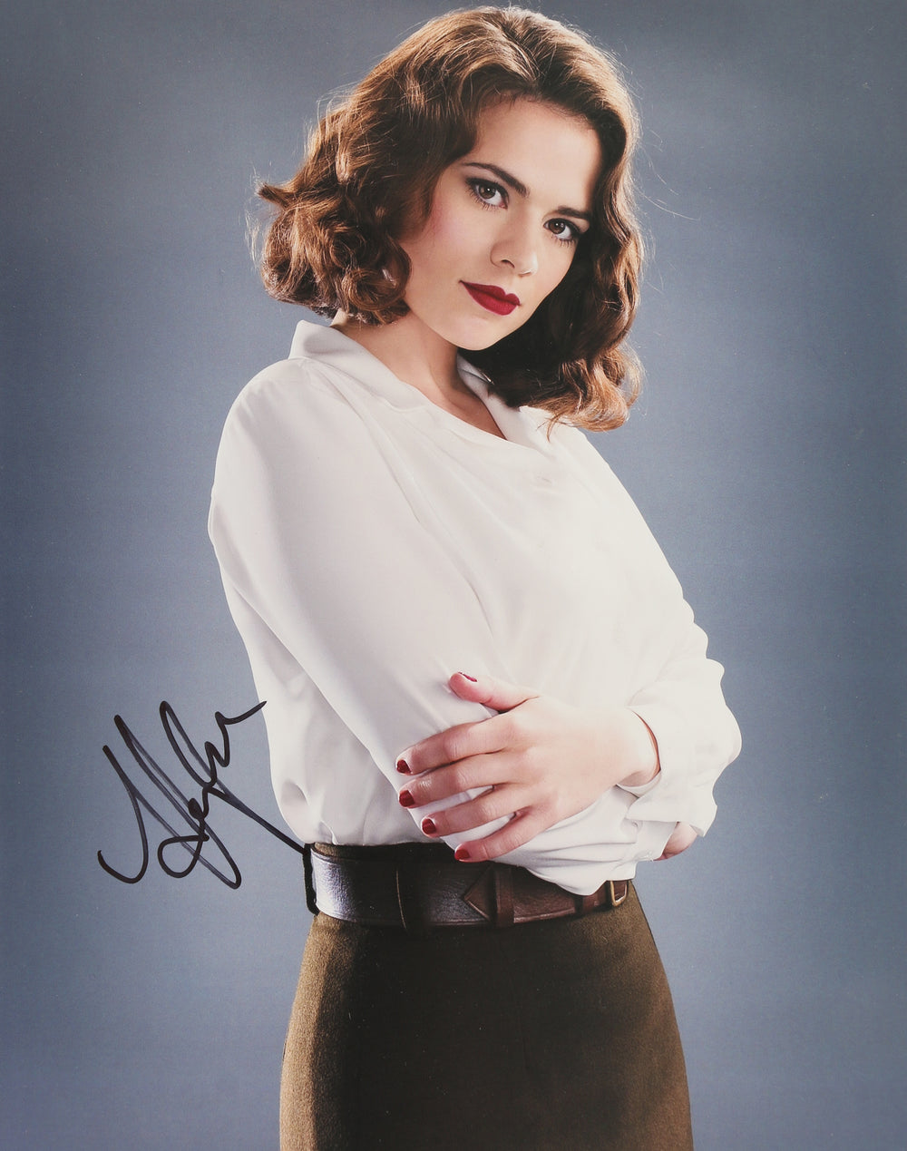 Hayley Atwell as Peggy Carter in Captain America: The First Avenger Signed 8x10 Photo