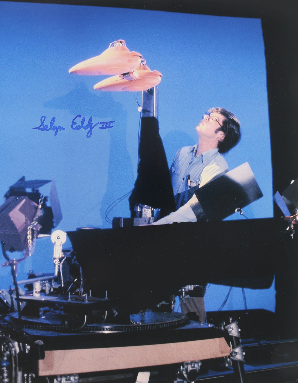 Selwyn Eddy III Behind the Scenes of Star Wars Signed 11x14 Photo
