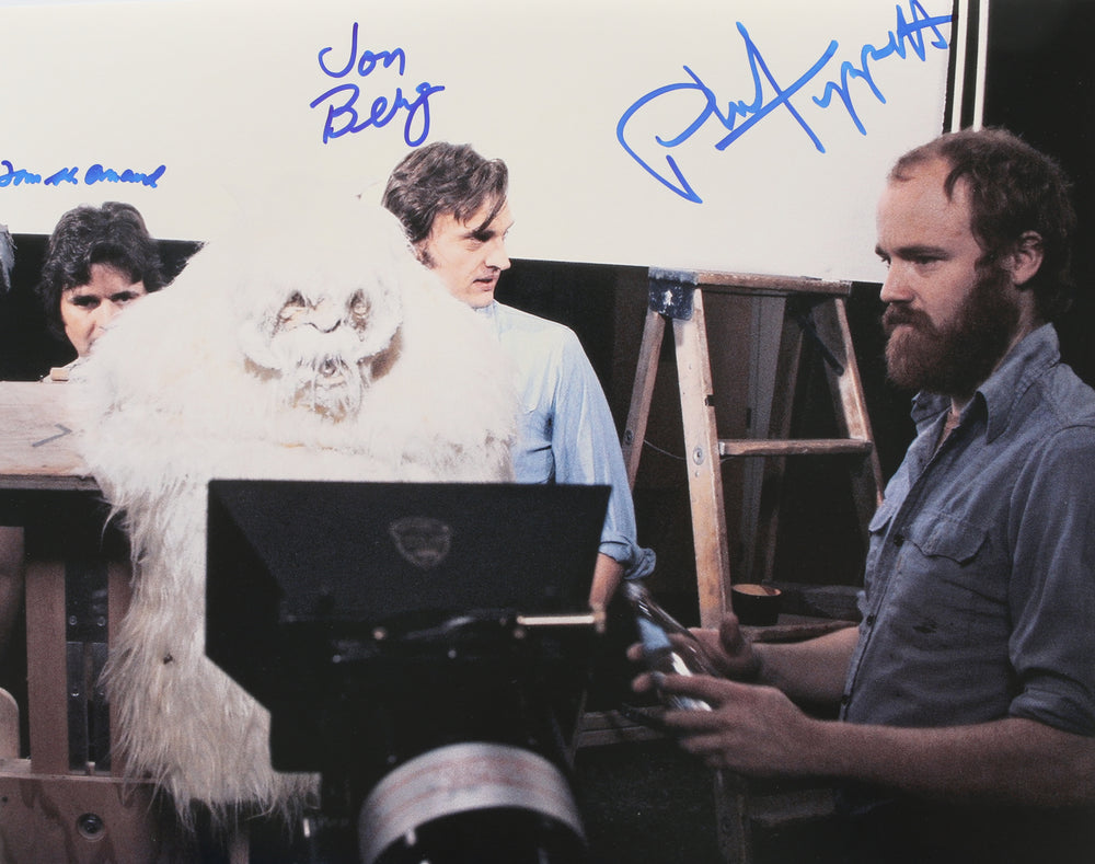 Jon Berg, Phil Tippett, & Tom St. Amand Visual Effects Artists Behind the Scenes of Star Wars: A New Hope with Wampa Signed 11x14 Photo