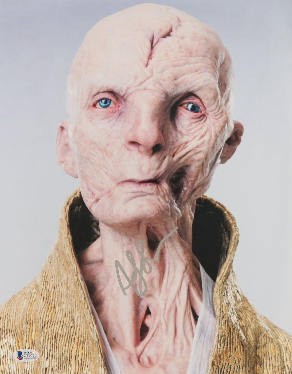 Andy Serkis as Supreme Leader Snoke in Star Wars: The Last Jedi (Beckett) Signed 11x14 Photo